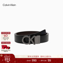 Calvin KleinJeans【新年礼物】男士商务绅士休闲双面用ck字母金属扣腰带皮带