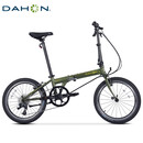 大行（DAHON）折叠自行车20英寸8级变速经典P8单车KBC083 消光绿经典版--京仓