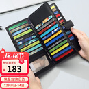 高尔夫GOLF卡包男士头层牛皮多卡位大容量银行卡片包防盗刷长款钱包男证件包商务钱夹5V718394J黑色