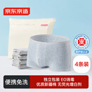 京东京造 纯棉一次性内裤男士平角内裤EO灭菌免洗日抛出差旅行4条装XXL码