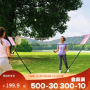 迪卡侬羽毛球网架便携式标准户外折叠快开网排球网-5506508