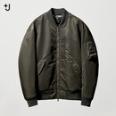 优衣库男装女装高性能复合飞行员茄克/外套夹克485339 07 青灰色 L