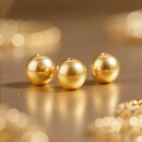 何熙熙足金999古法小金珠黄金散珠转运珠3MM金珠 满0.16g包邮单颗约0.1g 古法珠约0.01g