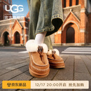 UGG秋季新款女士时尚舒适保暖厚底懒人鞋乐福鞋 1158258CHE|栗色 38