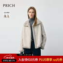 PRICH时尚复古双面穿软糯毛绒感外套2025冬季新款短款皮草上衣女 16浅灰色 M 165