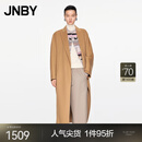 JNBY/江南布衣秋冬毛呢外套茧型简约柔软气质西装领长袖5O0811620 254/纸棕 S