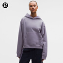 lululemon丨Steady State 女士超宽松款连帽卫衣*拉绒  LW3KJXS 葡萄朦胧紫 M