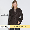 Massimo Dutti折扣升级2025年女装简约通勤风高智感双排扣西装外套 06040713 巧克力色 S (36) (CN 165/84A)