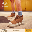 UGG王一博同款男女同款短靴时尚靴1143991CWTC|栗色/灰白色38