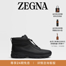 Zegna杰尼亚男鞋Triple Stitch™ Vetta奢华休闲鞋 黑色 41 (7)