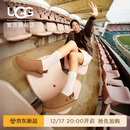 UGG秋季女士厚底魔术贴束带懒人鞋包头鞋 1166734CHE|栗色39
