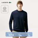 LACOSTE法国鳄鱼男装秋冬商务休闲舒适时尚长袖圆领羊毛衫|AH1969 166/藏青色 L 5