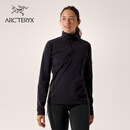 ARC'TERYX始祖鸟 RHO ZIP NECK 女子 内层长袖上装 BLACK/黑色 L