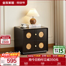 全友（QUANU）中古风斗柜模块化自由组合收纳家具橱柜储物置物柜 【黑茶色】储物柜*1