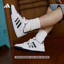 adidas ENTRAP美式校园风运动少年感复古篮球风板鞋男女阿迪达斯   白色/黑色   41