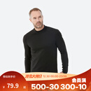 迪卡侬（DECATHLON）滑雪快干透气排汗轻量保暖滑雪打底OVW1 【男士】黑色上装 L