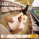 UGG秋季女士厚底魔术贴束带懒人鞋包头鞋 1166734CHE|栗色39