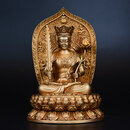 朱炳仁铜纯铜生肖守护神文殊普贤菩萨佛像虚空藏菩萨大势至菩萨摆件龙蛇兔 虚空藏菩萨(小号)生肖牛虎本命