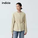 indicia标记商场同款2026春季新款清新时髦感皮衣外套 F2A6PY004C 黄色 M