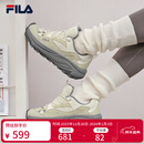 斐乐 杨幂同款|斐乐官方女鞋TREK 2运动鞋2025冬季新款山系休闲老爹鞋 冬日白/霾绿色-WG 38