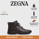 Zegna杰尼亚男鞋冬季新品Triple Stitch™ Vetta奢华休闲鞋 深棕色 40.5 (6.5)