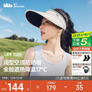 蕉下（beneunder）防晒帽子女黑胶空顶帽遮阳帽防紫外线遮脸太阳帽BM569白