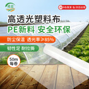 鸣宏塑料布加厚抗老化薄膜大棚膜防水布防尘膜防渗膜2米宽*8丝*50米