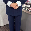 FLOWERYSCISSORS男士唐装春季款中国风中式外套男士中山装古装汉服成人礼服 均码