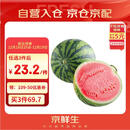 京鲜生 无籽麒麟西瓜 1粒装 单果5-7斤 生鲜水果