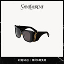 YSL圣罗兰【分期免息】男女同款SL M119/F BLAZE太阳眼镜墨镜黑色 黑色 U