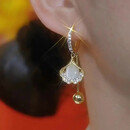 【时尚轻奢】高级感银杏叶长款耳扣精致百搭气质耳环耳饰 银杏叶耳扣【高档礼盒装】