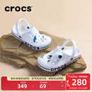 卡骆驰（CROCS）洞洞鞋贝雅卡骆班轻便耐磨一脚蹬休闲鞋|205089 白/深蓝-126 44 (280mm)