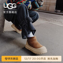 UGG王一博同款秋季新款男女同款雪地靴1174196CWTC|栗色/灰白色38
