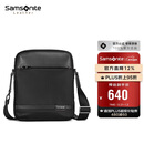 新秀丽（Samsonite）斜挎包精品男士单肩包超纤挎包时尚男包休闲实用TN5*09004黑色