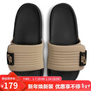 耐克NIKE运动拖鞋男子一字拖OFFCOURT休闲鞋DQ9624-004黑卡其44