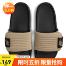 耐克NIKE运动拖鞋男子一字拖OFFCOURT休闲鞋DQ9624-004黑卡其42.5