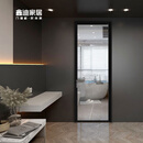 鑫迪钛镁合金门厨卫玻璃门卫生间门极窄门卫浴门定制洗手间门摩登系列 单包