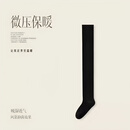 【冬季新品】秋冬长筒大腿袜加长过膝袜加厚毛圈袜女士微压高筒xw 黑色 2双 均码 N015加长大腿毛圈袜