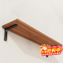 安尔雅墙面搁架墙上置物架宿舍木板挂墙书架隔板路由器置物架