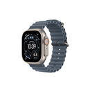 Apple/苹果 Watch Ultra 3 智能手表GPS+蜂窝款49毫米原色钛金属表壳铁锚蓝色海洋表带 MEWJ4CH/B