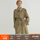 fano studios范洛Fano 经典廓形气质风衣外套女中长款经典英伦风系带2026春季 卡其色 XS （第二批）