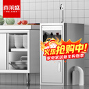 喜莱盛商用厨余垃圾处理器商用厨房食物粉碎机 酒吧奶茶店厨房余餐潲水泔水食物粉碎机QS-W1