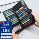 高尔夫GOLF卡包男士头层牛皮多卡位大容量银行卡片包防盗刷长款钱包男证件包商务钱夹5V718394J黑色