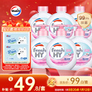 威露士清可新抑菌洗手液樱花525mlx6大瓶 泡沫丰富保湿带补充装