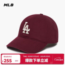 MLB帽子男女棒球帽骐骥红元旦鸭舌帽软顶情侣3ACP6601N-07RDS