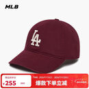 MLB帽子男女棒球帽骐骥红元旦鸭舌帽软顶情侣3ACP6601N-07RDS