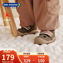 江博士（DR·KONG）江博士学步鞋步前鞋冬加绒男女宝宝软底婴儿棉鞋 橄榄绿 21