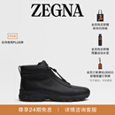 Zegna杰尼亚男鞋Triple Stitch™ Vetta奢华休闲鞋 黑色 41 (7)