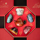 宋蕴双师联名锔钉紫砂壶敦煌文创茶杯高端茶具套装乔迁礼物茶具伴手礼