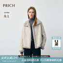 PRICH时尚复古双面穿软糯毛绒感外套2025冬季新款短款皮草上衣女 16浅灰色 M 165